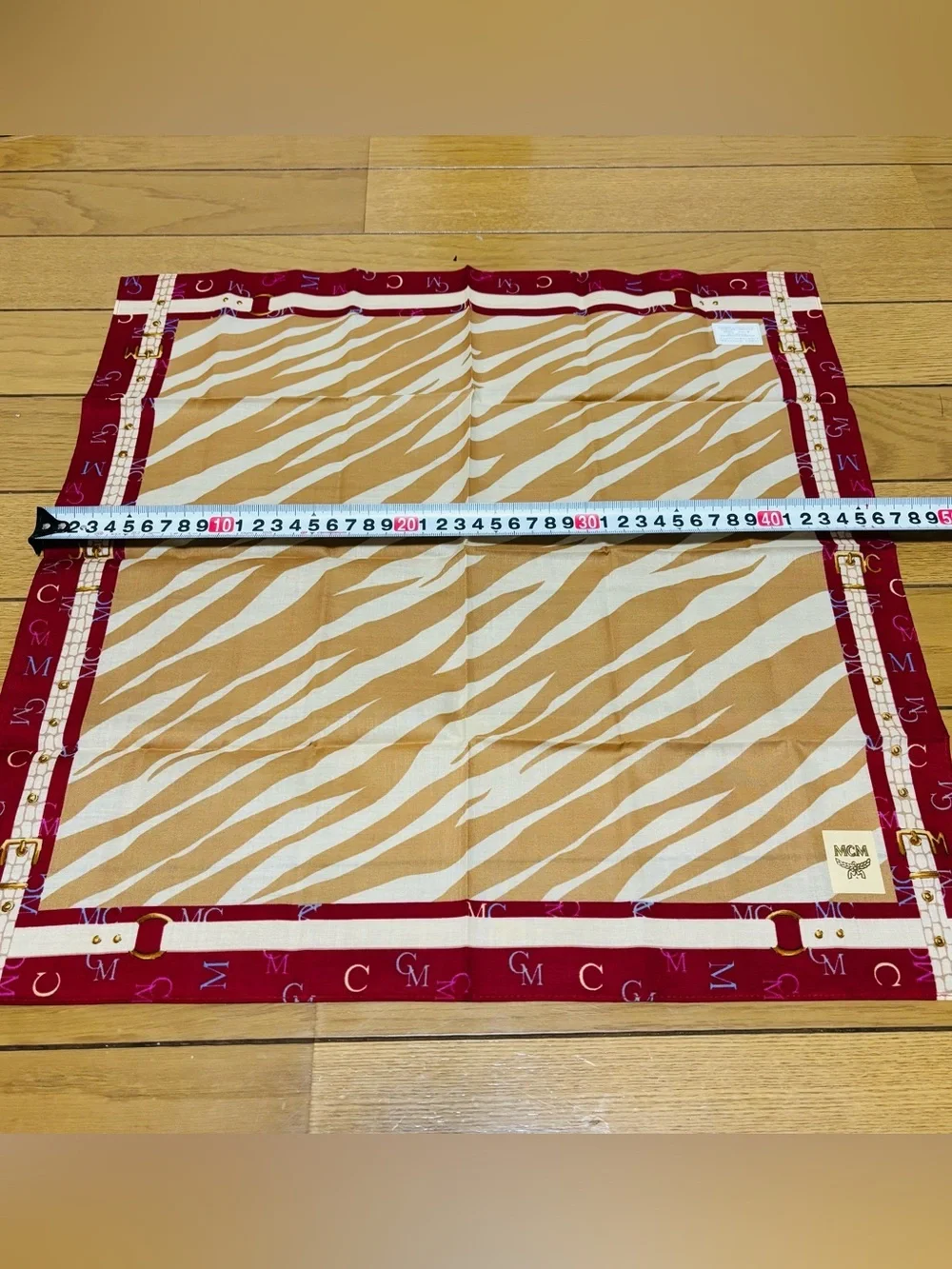 MCM Multicolor 100% Cotton Unisex Handkerchief/Bandana/Scarf 47cm 18.5”